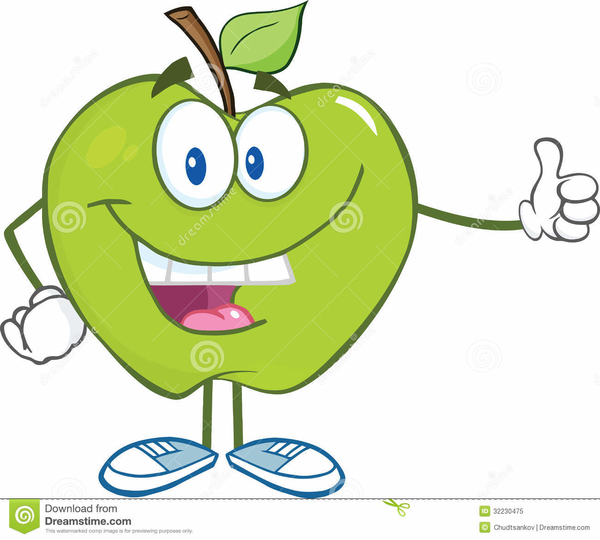 green-apple-cartoon-character-holding-thumb-up-smiling-32230475