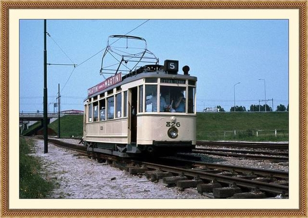 826 op de Elektrische Museumtramlijn Amsterdam 03-06-1979