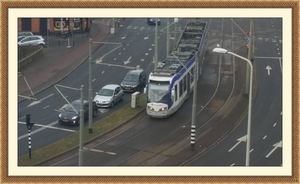 Kruising Loosduinseweg Loosduinsekade gezien vanaf de Lijnbaan.