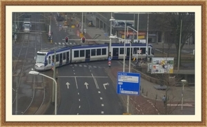 Kruising Loosduinseweg Loosduinsekade gezien vanaf de Lijnbaan.-6