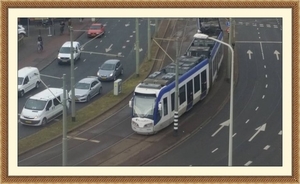 Kruising Loosduinseweg Loosduinsekade gezien vanaf de Lijnbaan.-7