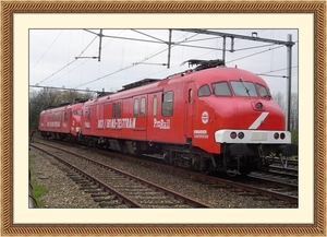 Meetrijtuigen BB21 ERTMS Testtrain 3029 en 3024 op 03-04-2004