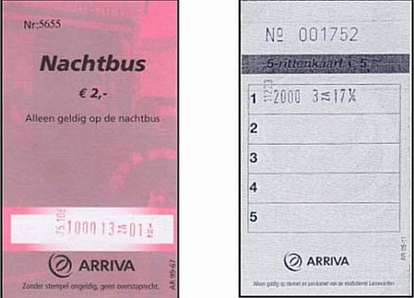 Arriva Nachtbus 2 Euro