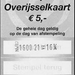 Arriva Overijselkaart 5 .00 Euro