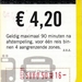 U-OV reiskaart € 4.20