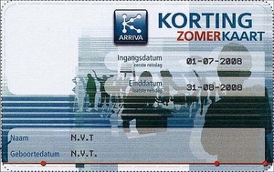 Zomerkaart Arriva 2008