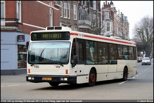 HTM 190 - Den Haag, Aert van der Goesstraat