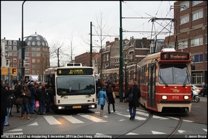 HTM 191 + 3112 - Den Haag, Stationsweg