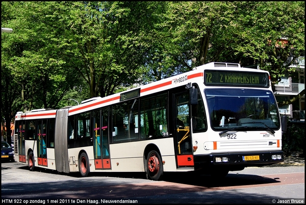 HTM 922 - Den Haag, Nieuwendamlaan_2