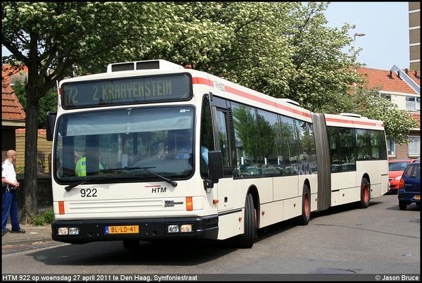 HTM 922 - Den Haag, Symfoniestraat