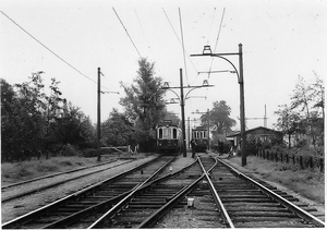 Rechts extra tram voor Prinsjesdag. Den Haag - Leideschendam.