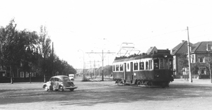 Vronesteyn, Voorburg viad, dienst P met een lage A 500. Ca. 1955.