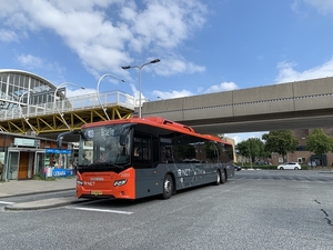 2003 Een EBS bus in Spijkenisse.