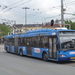 Breng 5216, een Berkhof Trolley, bij de aankomsthalte van station