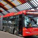 Een gelede Scania Omnilink in de kleurstelling van R-net van het 
