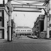 Rijnstraat het korte stuk met het station Staatsspoor, gezien van