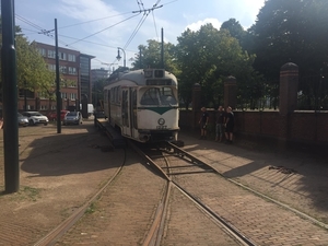 PCC 1227 ging vandaag op transport van de museumtramlijn-6