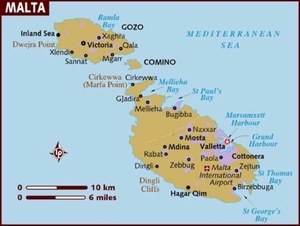0 Malta map