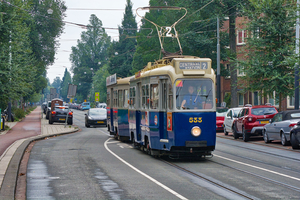 GVB 533 + 987 in de Cornelis Krusemanstraat,26 september 2021.