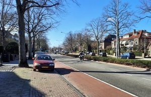 Voorburg Parkweg De trambaan is nu weg en de weg is geasfalteerd.