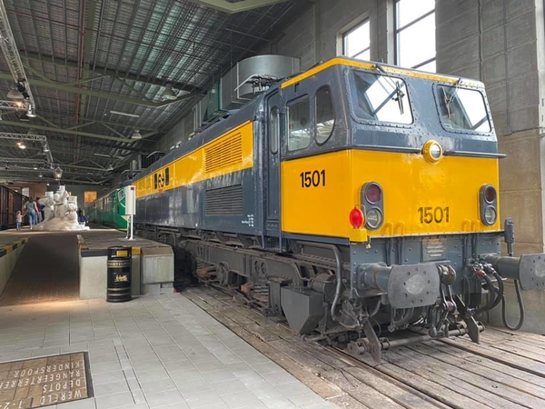 NS 1501 in het spoorwegmuseum Utrecht.31-07-2021