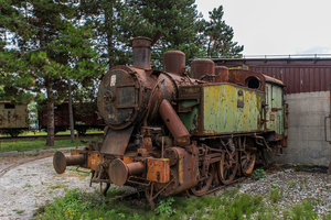 SŽ 62-121 spoorwegmuseum Ljubljana 28-8-2021.