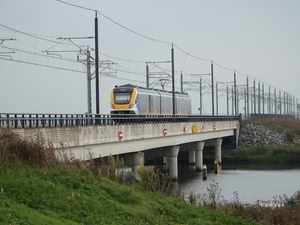 3009 het Reevediep richting Zwolle. — in Kampen.