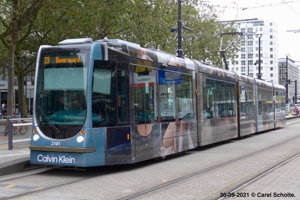 30-09-2021 Coolsingel, emr.2101 lijn 23.-2
