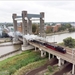 Stoomtrein op de Gouwespoorbrug.