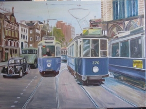 432+370 Jaren 50 met die mooie blauwe trams