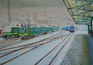 Voor wat verkoeling maar weer eens een winters plaatje, station H