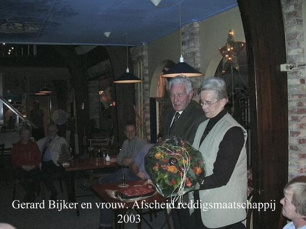 2003 Bijker en vrouw (Afscheid Bijker reddingsmaatschappij)