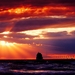 vuurtoren-zonsondergang-horizon-zee-achtergrond