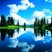 pandav-nagar-park-reflectie-meerut-natuur-achtergrond