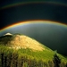 regenboog-nationaal-park-banff-alberta-canada-achtergrond