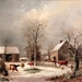 farmyard_in_winter_by_george_henry_durrie__1858