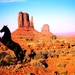paard-butte-bergen-woestijn-achtergrond