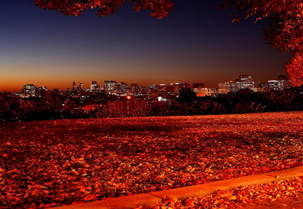 voor-dubbele-monitoren-natuur-rode-herfst-achtergrond