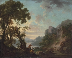 george_barret___wooded_landscape_with_a_lake__anglers_in_the_fore
