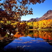 reflectie-natuur-meer-herfst-achtergrond