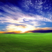 zonsopkomst-natuur-groene-blauwe-achtergrond