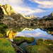 meer-natuur-bergen-reflectie-achtergrond