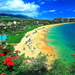 hawai-natuur-strand-kust-achtergrond
