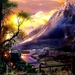 natuur-fantasie-bergen-schilderen-achtergrond