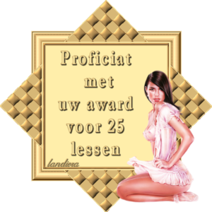 proficiat voor 25 lessen