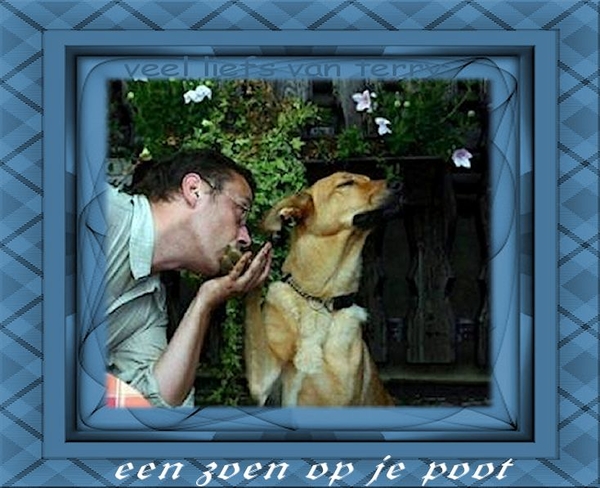 een zoen op je poot