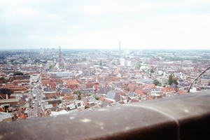 Uitzicht vanaf de toren, de stad