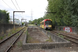 7442  tramnet van Charleroi in België-4