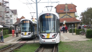 Haan aan Zee, én bij de stelplaats in Knokke-Heist waar BN-trams