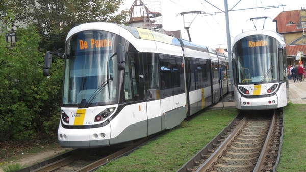 Haan aan Zee, én bij de stelplaats in Knokke-Heist waar BN-trams